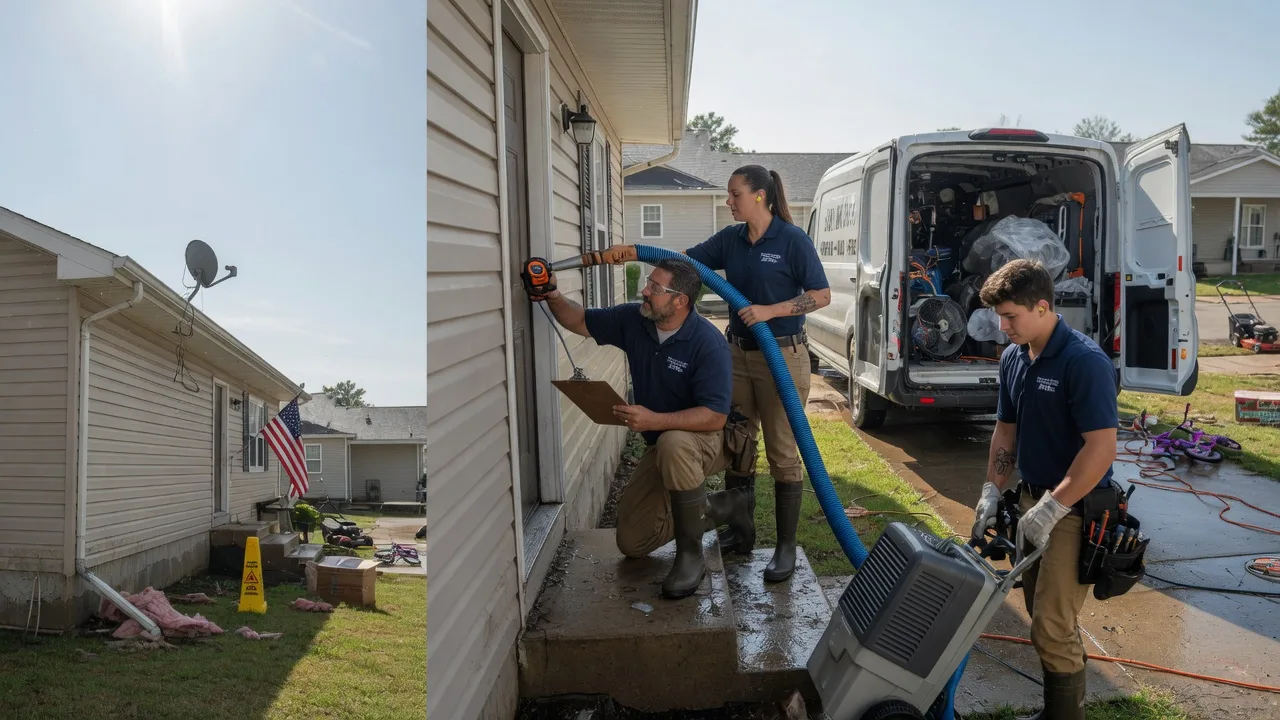 Ceiling Water Damage Restoration in Rapids City, IL near me